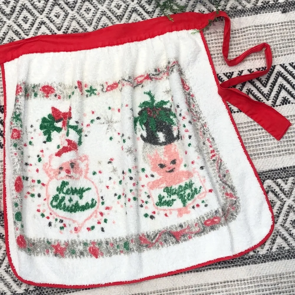 Vintage terrycloth apron